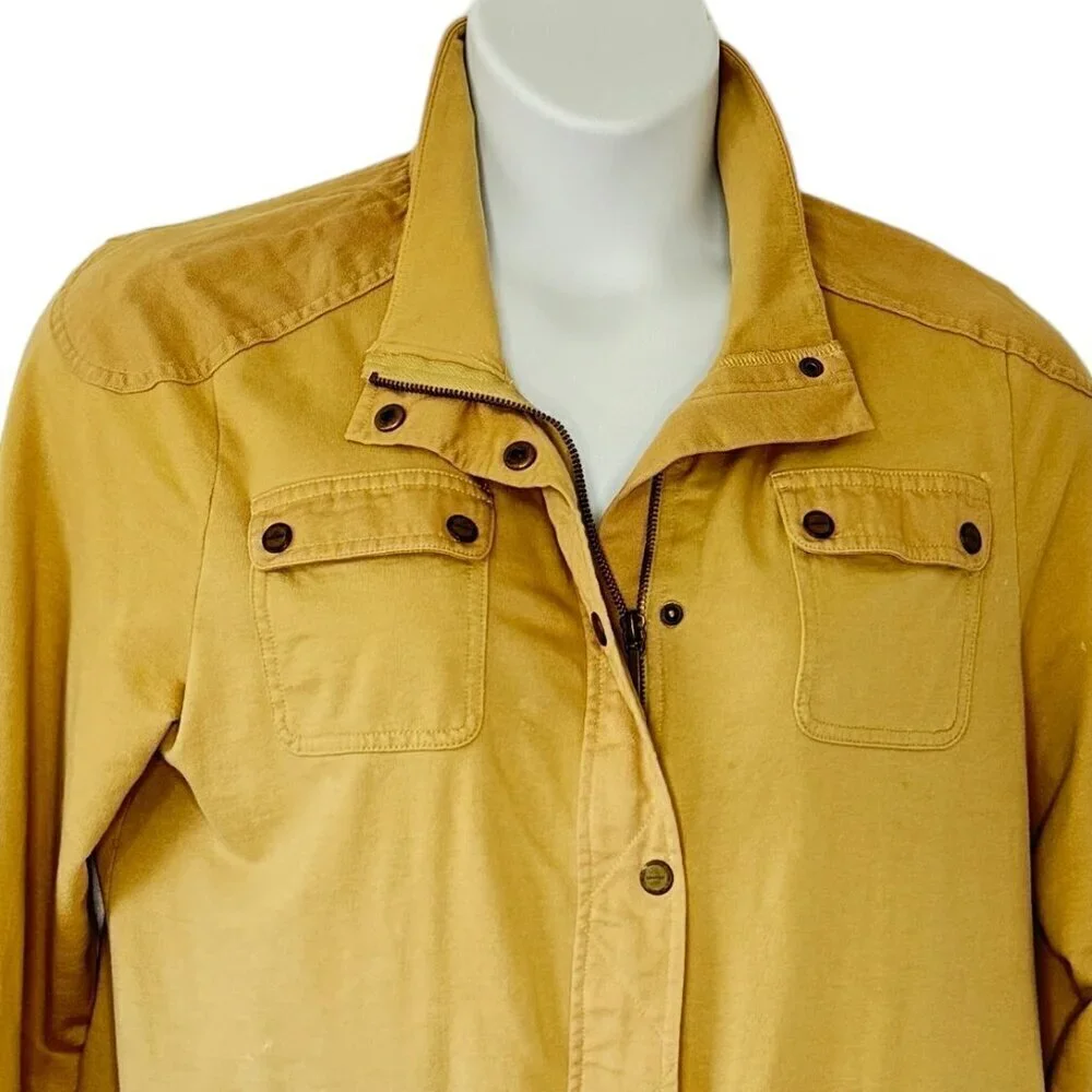 Lauren Ralph Lauren Field Jacket Safari Zipper Snap Closure Khaki Tan Women's XL